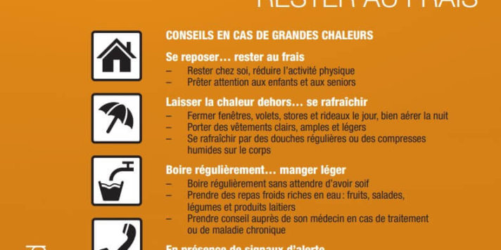 Conseils canicule