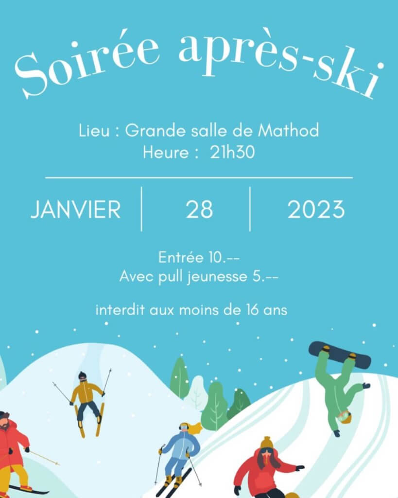 Jeunesse de Mathod-Suscévaz – Soirée après-ski