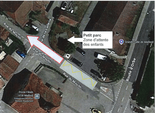 Nouvel emplacement de l’arrêt de bus pour les enfants scolarisés à Chamblon