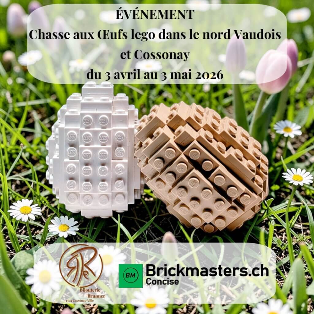 Chasse aux oeufs lego dans le Nord Vaudois et Cossonay